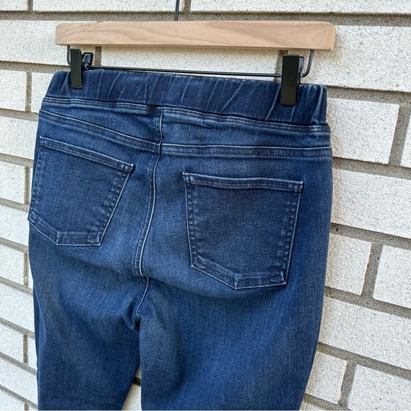 Eileen Fisher Organic Cotton High Stretch Waist Denim Jean Leggings - Picture 6 of 8